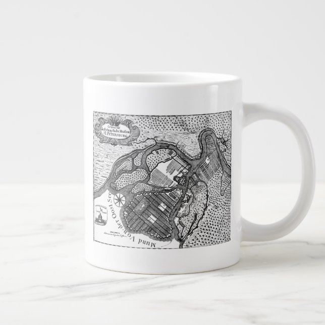 Caneca De Café Grande Plano Rua Petersburgo (Direita)