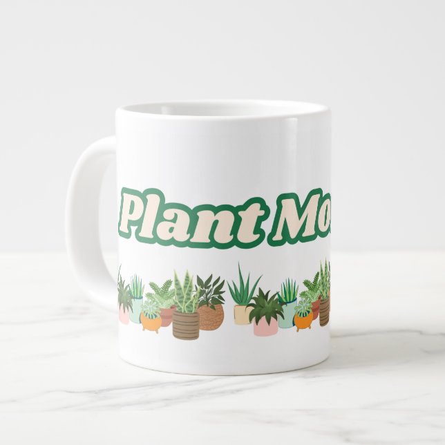 Caneca De Café Grande Plant Mommy Jumbo Mug (Frente Esquerda)