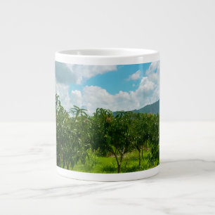 Caneca De Café Grande Plantação de Manga Dambulla Sri Lanka Relógio de P