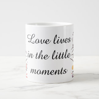 Caneca De Café Grande Playful Love Doodle Illustration
