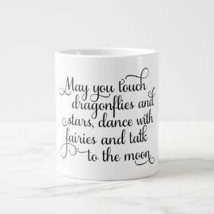 Caneca De Café Grande Pode você dançar com bênção irlandesa das fad