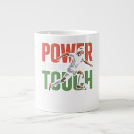 Caneca De Café Grande Poder em Cada Toque Esportes Mistos