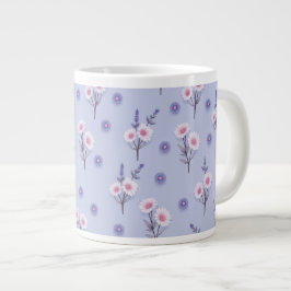 Caneca De Café Grande Poeira de Fada Margaridas