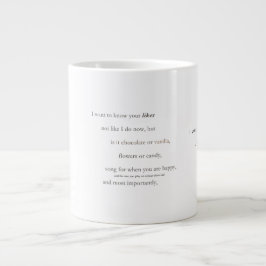 Caneca De Café Grande Poesia Coffee Mug