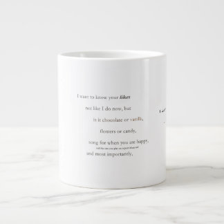 Caneca De Café Grande Poesia Coffee Mug