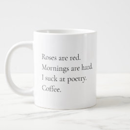 Caneca De Café Grande Poesia da Manhã