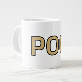 Caneca De Café Grande Pog! Text Mug - Luca Kaneshiro Fanart