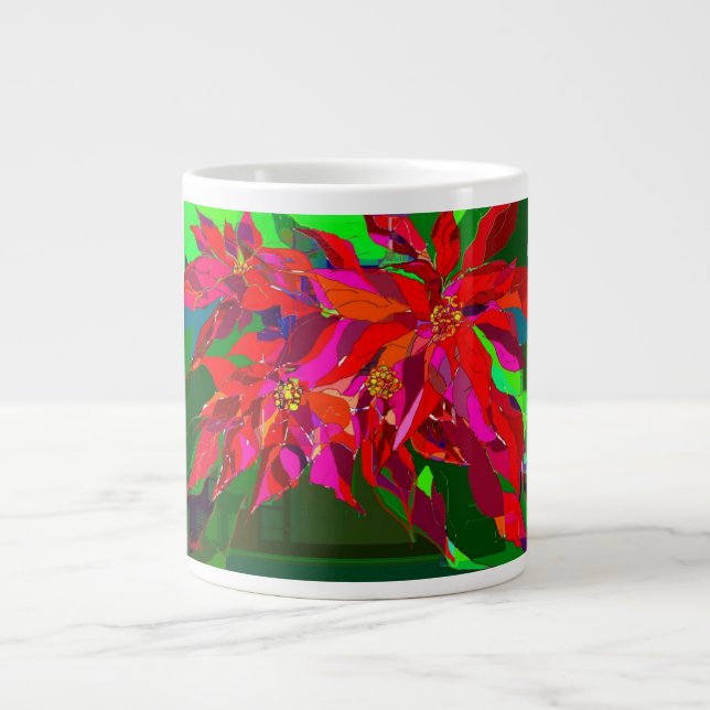 Caneca De Café Grande Poinsettia (Frente)