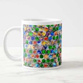 Caneca De Café Grande Polígonos Da Mesma Forma Rodam 20oz Mug
