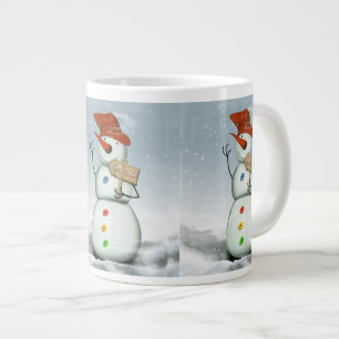 Caneca De Café Grande Polonês Norte - Snowman