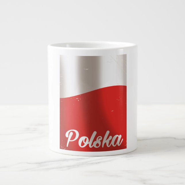 Caneca De Café Grande Polska, poster Polônia (Frente)