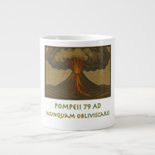 Caneca De Café Grande Pompeia - Nunca esqueça