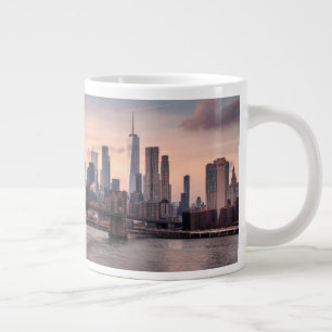 Caneca De Café Grande Ponte Brooklyn e Manhattan Inferior