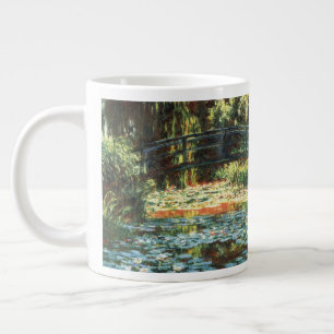 Caneca De Café Grande Ponte Sobre a Lagoa de Nenúfares por Claude Monet