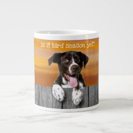 Caneca De Café Grande Ponteiro alemão Shorthair "Bird Season"