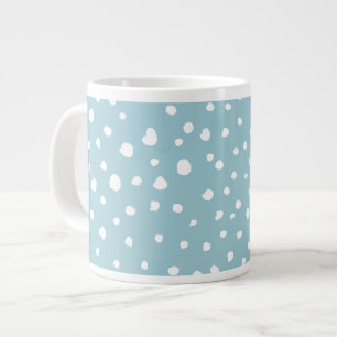 Caneca De Café Grande Pontos Dalmáticos Azuis, Pontos Dalmáticos, Impres