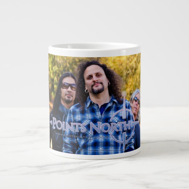 Caneca De Café Grande Pontua para norte o Jumbo Mug (Frente)