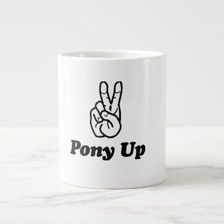 Caneca De Café Grande Pony-Up Suas Manhãs!