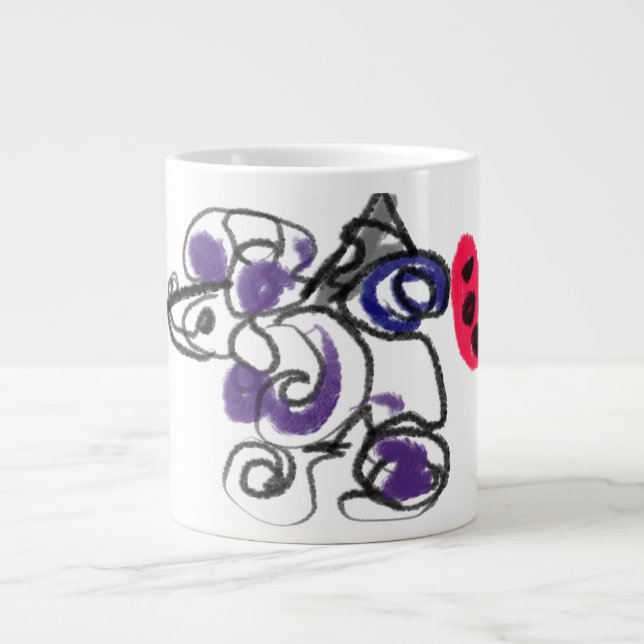 Caneca De Café Grande Poodle hot (Frente)