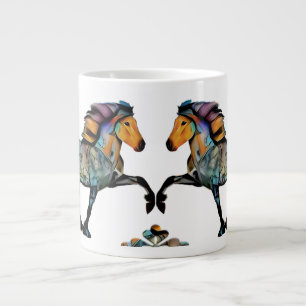 Caneca De Café Grande Pop Art Islandês Horse Giant Coffee Mug