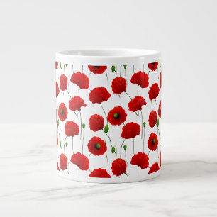 Caneca De Café Grande Poppies
