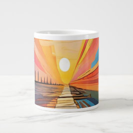 Caneca De Café Grande Por do Sol