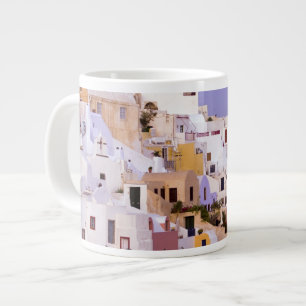 Caneca De Café Grande Pôr do sol no Oil, Santorini 2