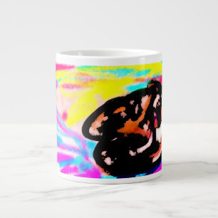 Caneca De Café Grande Pôr do sol selvagem lobo