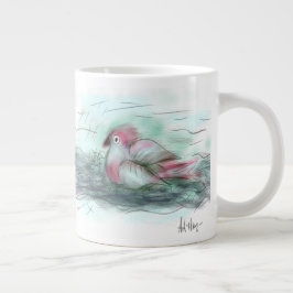 Caneca De Café Grande Porco da manhã