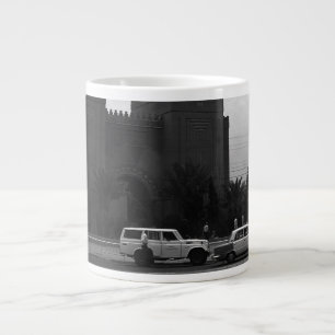 Caneca De Café Grande Porta copos de Vintage Iraque Baghdad 1970