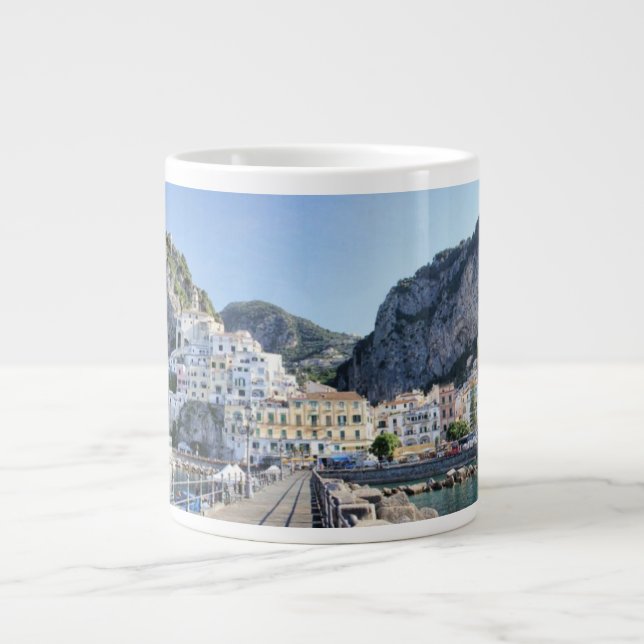 Caneca De Café Grande Porta costeira Amalfi (Frente)