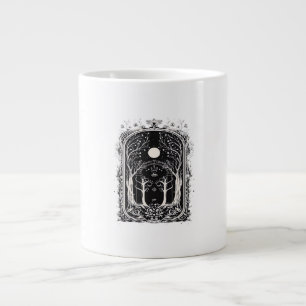 Caneca De Café Grande Portão de Fantasia Goblincore para Clássico