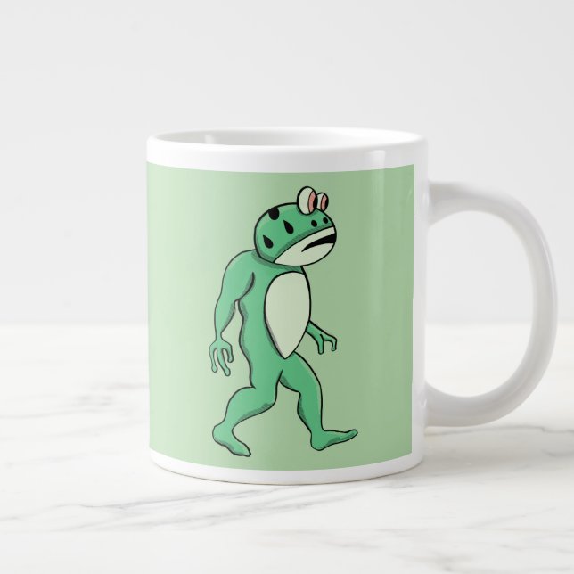 Caneca De Café Grande Portland frog sasquatch (Direita)