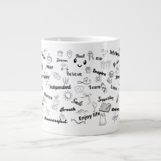 Caneca De Café Grande Positividade