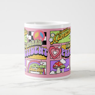 Caneca De Café Grande Posse de Kamala Harris 1ª Mulher Presidente