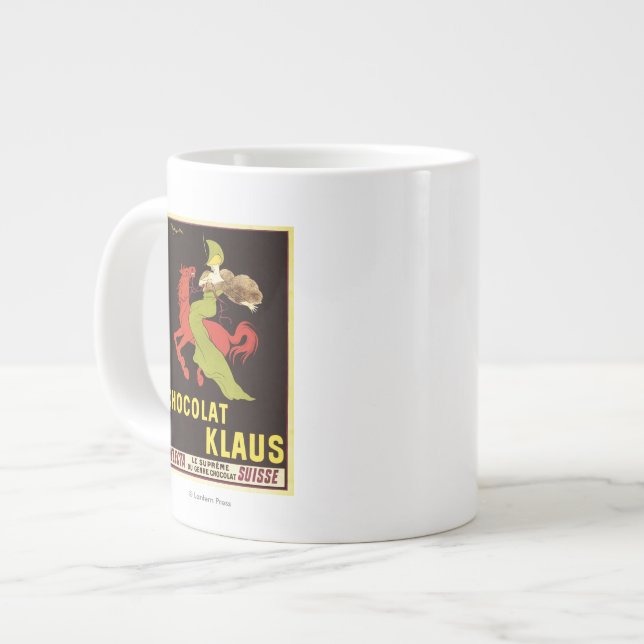 Caneca De Café Grande Poster de anúncio Chocolat Klaus (Frente Esquerda)