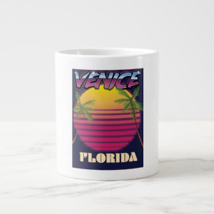 Caneca De Café Grande poster de férias de Veneza na Flórida