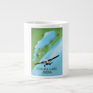 Caneca De Café Grande poster de viagens Chilika Lake India