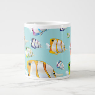 Caneca De Café Grande poster de viagens de peixe tropical da Austrália
