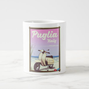 Caneca De Café Grande Poster de viagens Puglia Itália.