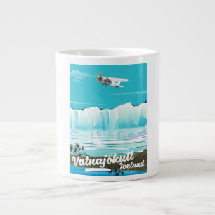 Caneca De Café Grande poster de viagens Vatnajökull
