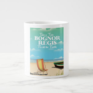Caneca De Café Grande poster de viagens vintage de Bognor Regis