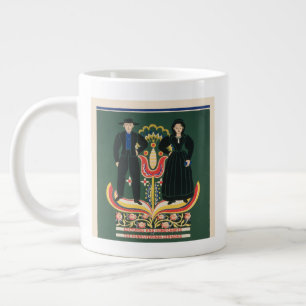 Caneca De Café Grande Poster De viagens vintage Para Lancaster County, P
