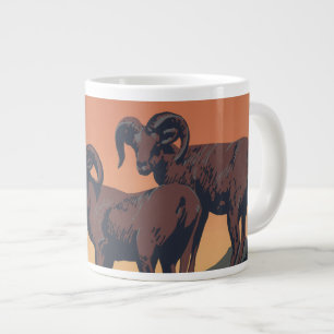 Caneca De Café Grande Poster vintage Promovendo Viagem Para Parques Naci