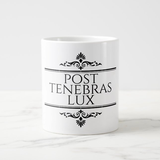 Caneca De Café Grande Posto Tenebras Lux (Frente)