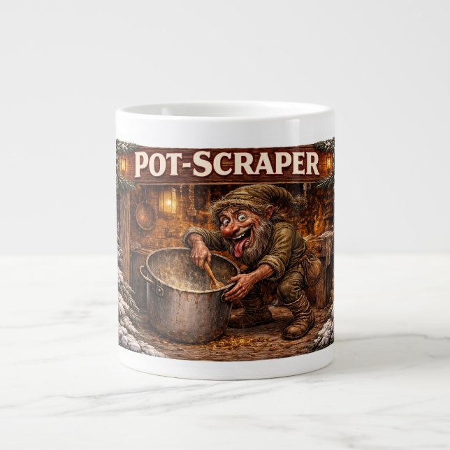 Caneca De Café Grande Pot Scraper Icelandic Yule Lad  (Frente)