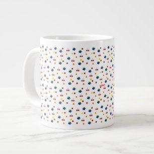 Caneca De Café Grande Pote de Doces com Padrão de Kawaii Berries e Cerej