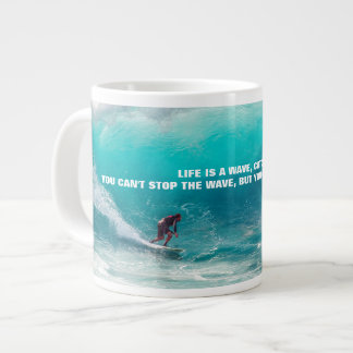 Caneca De Café Grande Pote de doces surf COOTE POSTER de dois tons