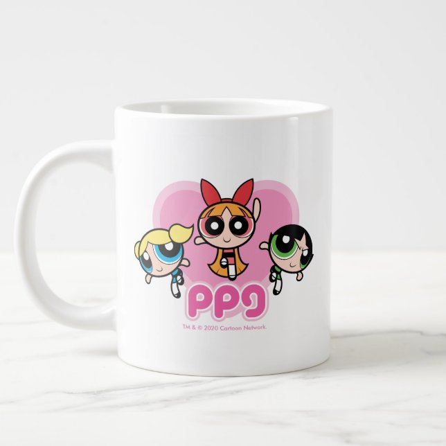Caneca De Café Grande Powerpuff Girls Team Incrível (Esquerda)