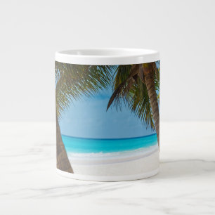 Caneca De Café Grande Praia do Paraíso Tropical Perfeito